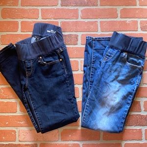 Gap stretch waist maternity skinny jeans bundle!
